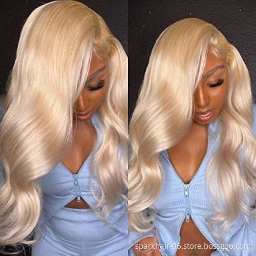 13x4 13x6 180% Density 40 30 Inch Virgin 613 Peruvian Deep Wave Wig Honey Color Wig Blonde Full 613 Deep Wave Lace Frontal Wig